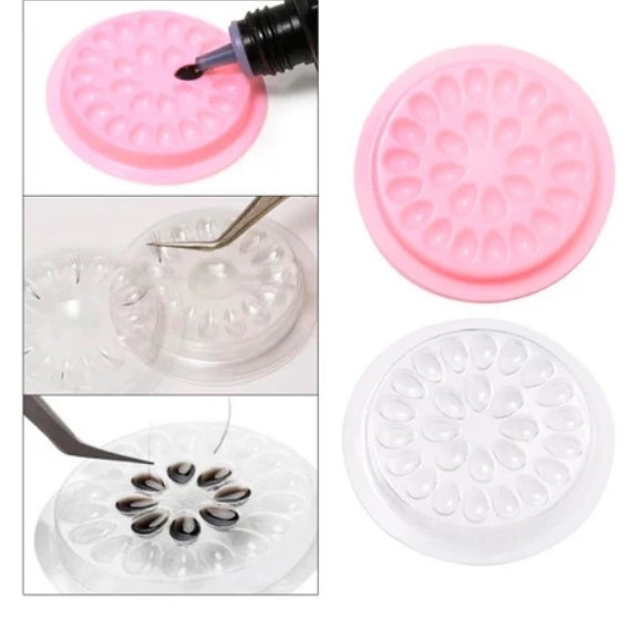 Disco Flor Paleta para cola de Extensão de Cílios com 10 unidades