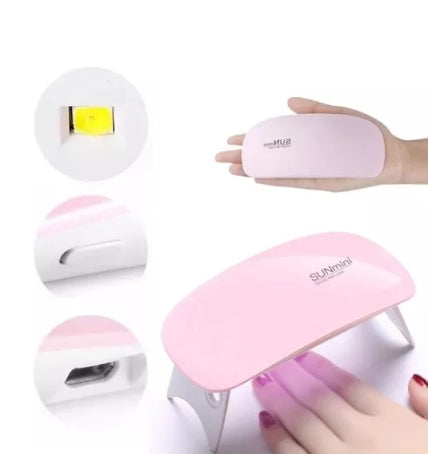 Mini Cabine Secadora De Esmalte Unhas Uvled Nail Acrigel 1 U
