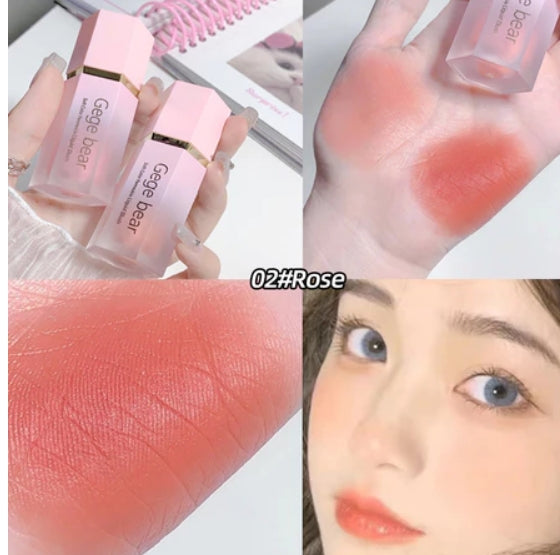 Creme Blush Líquido 6 Cores Veludo Liso Mate Rosa