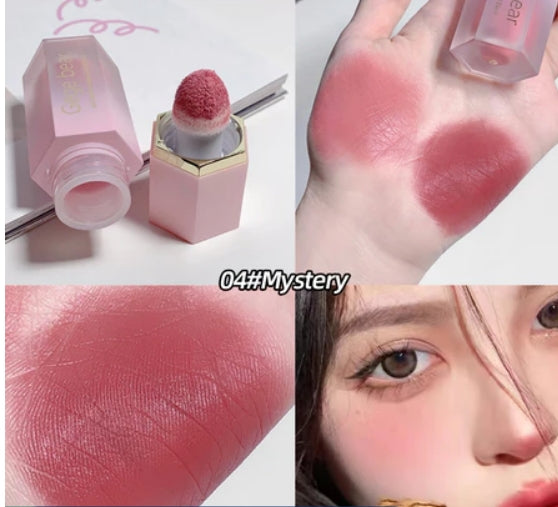 Creme Blush Líquido 6 Cores Veludo Liso Mate Rosa