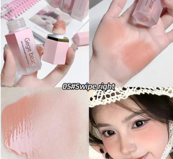 Creme Blush Líquido 6 Cores Veludo Liso Mate Rosa