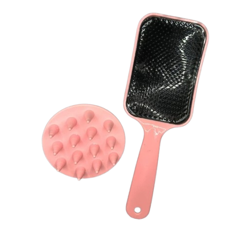 Kit Escova Raquete + Massageadora
