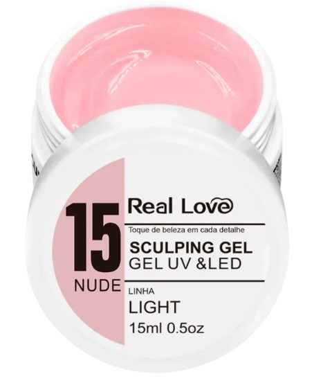 Gel Real Love Linha Light Sculping 15ml ESCOLHA A COR