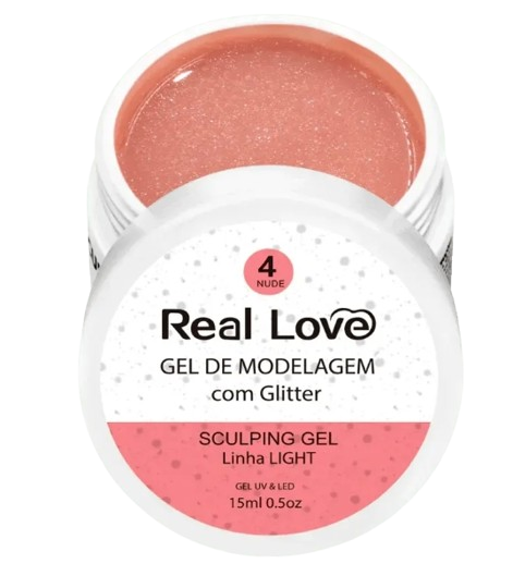 Real Love Gel com Glitter -15ml