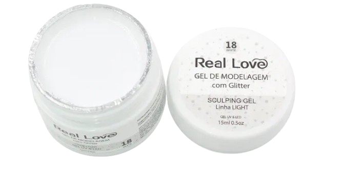 Real Love Gel com Glitter -15ml