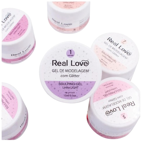 Real Love Gel com Glitter -15ml