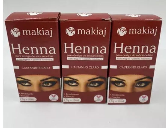 Henna Para Desing De Sobrancelhas Makiaj