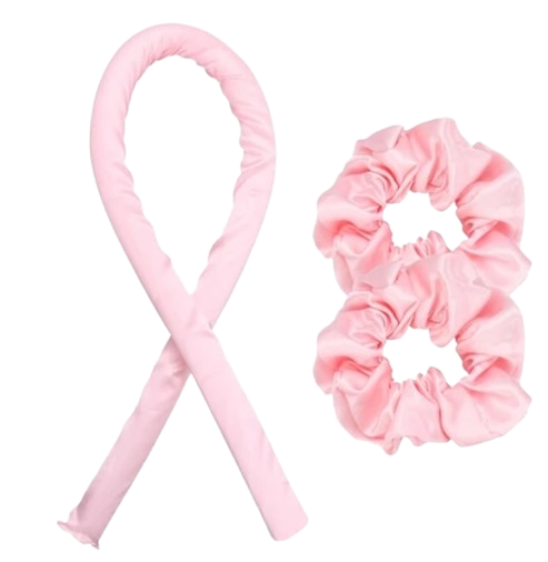 Modelador Curling Rod Cetim Sem Calor + 2 Scrunchies