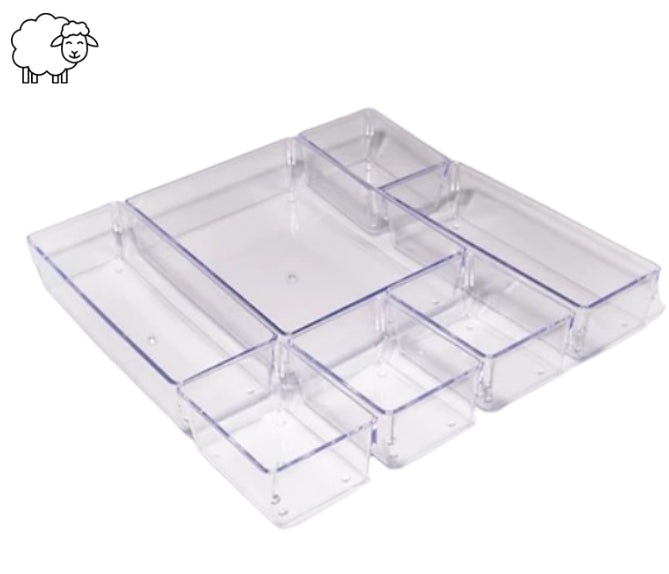 Kit Organizadores Acrílico Cristal
