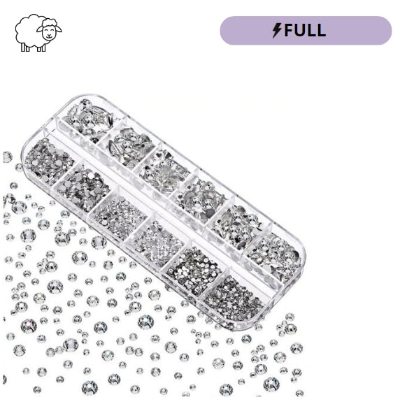 Strass Para Decoração De Unha Nail Arte Pedrinhas Prata