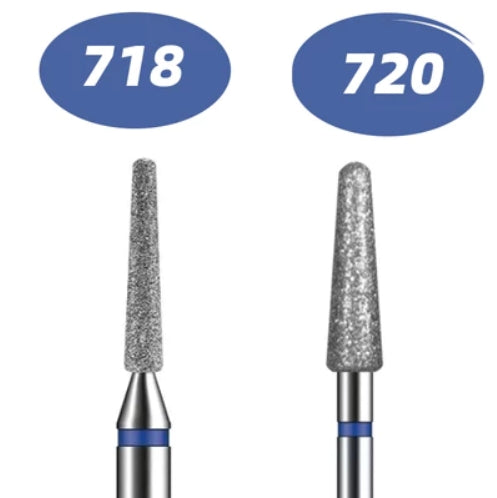 2pcs 718/720 Conjunto De Brocas De Pregos , Kit Profissional Diamante Para Remoção De Cutículas De , 3/32