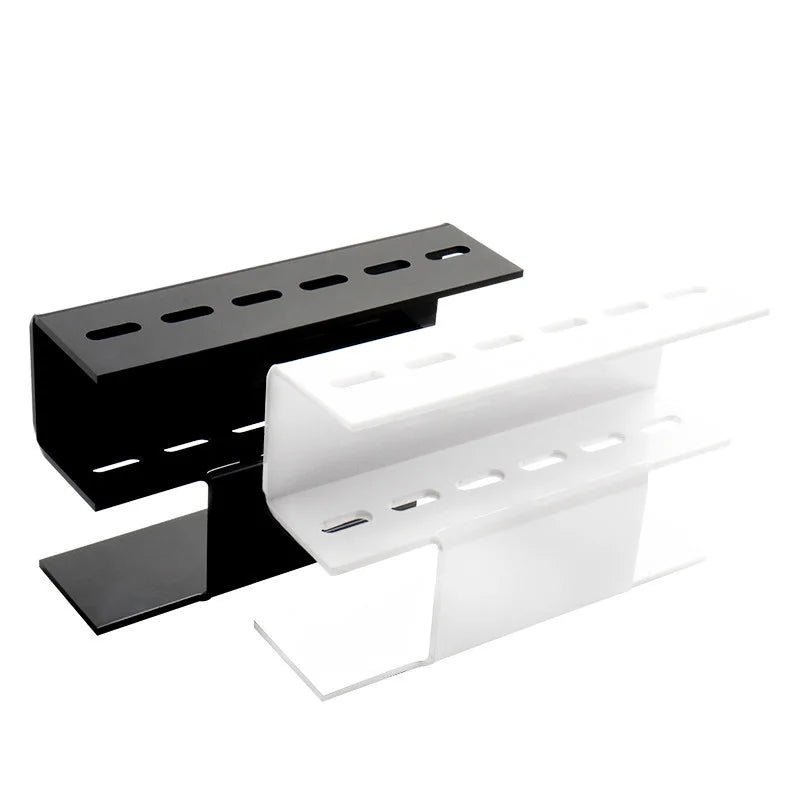 Suporte de acrílico para pinças de cílios, com 6/8 orifícios, prateleira conveniente para armazenamento de pinças, suprimentos para extensão de cílios, ferramentas de maquiagem