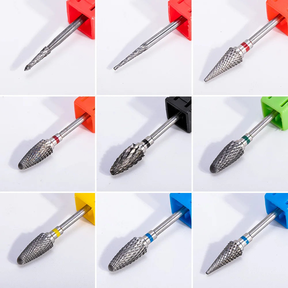 Broca de Unha de Tungstênio, Broca Elétrica de Diamante para Manicure, Brocas para Cortador de Unhas, Limas de Unhas, Polidor, Equipamento e Acessório para Arte em Unhas