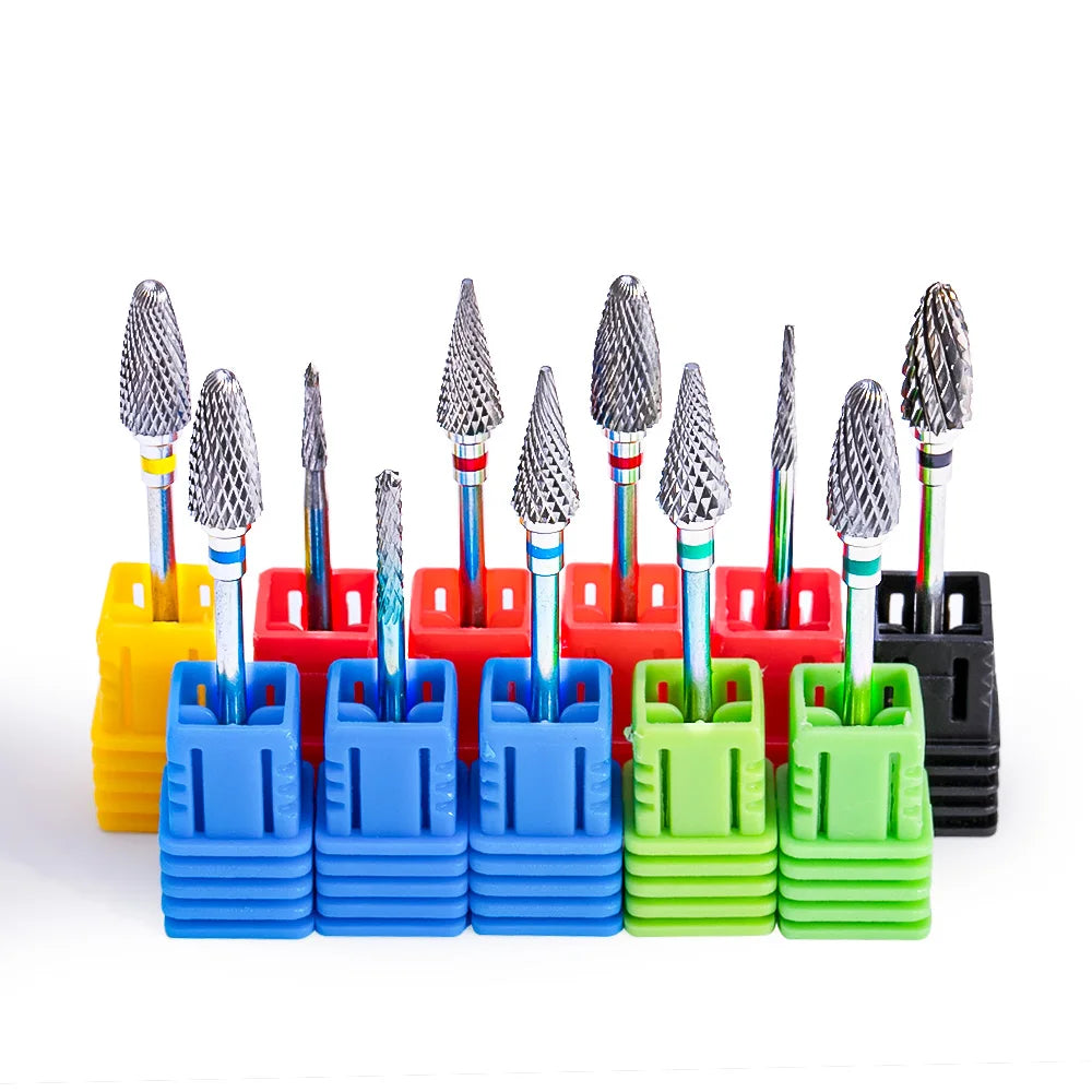 Broca de Unha de Tungstênio, Broca Elétrica de Diamante para Manicure, Brocas para Cortador de Unhas, Limas de Unhas, Polidor, Equipamento e Acessório para Arte em Unhas