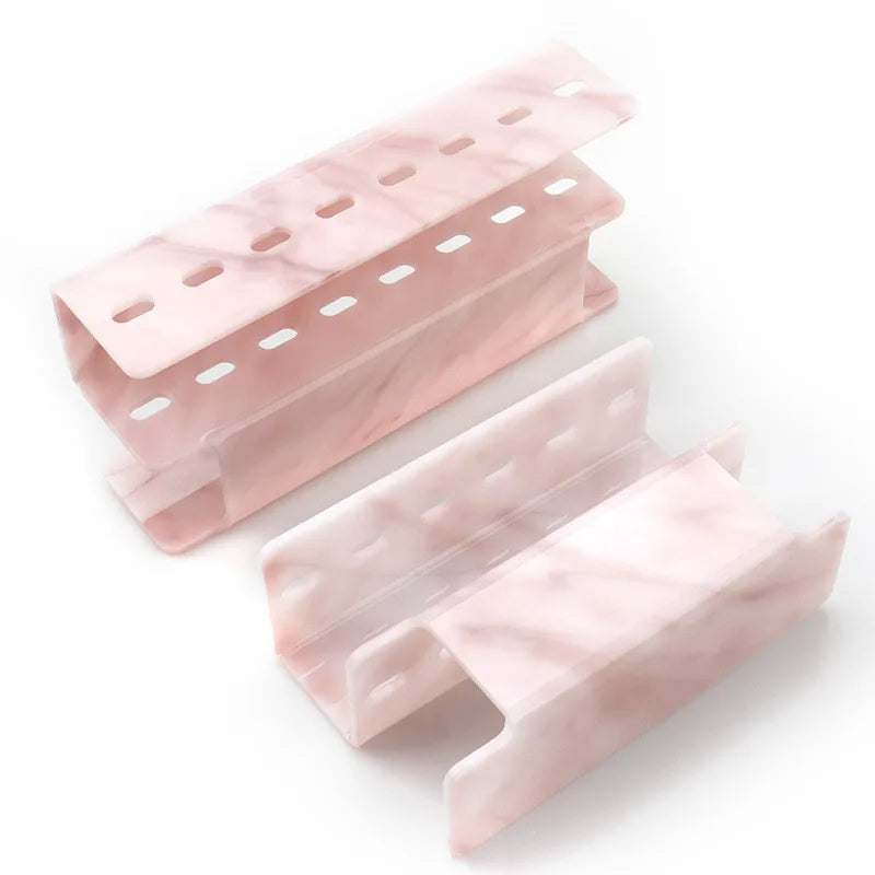 Suporte de acrílico para pinças de cílios, com 6/8 orifícios, prateleira conveniente para armazenamento de pinças, suprimentos para extensão de cílios, ferramentas de maquiagem