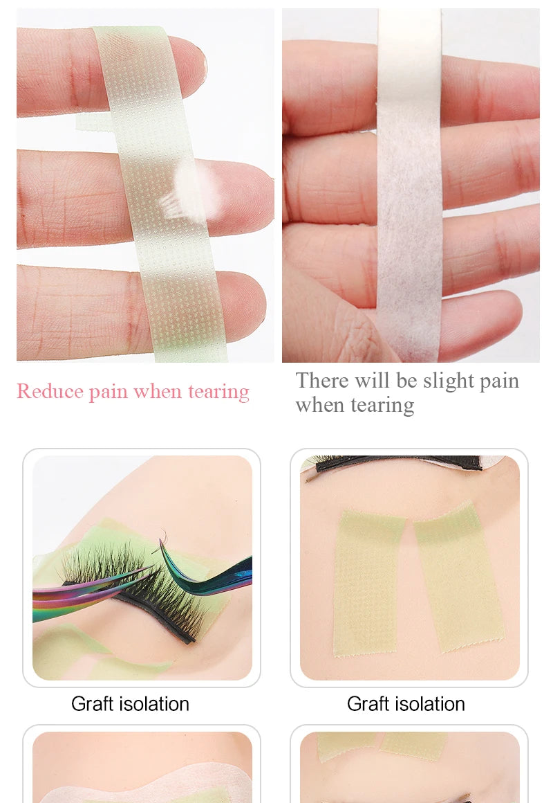 Kit de Ferramentas para Maquiagem de Cílios: Escova, Fita, Anel de Cola, Pad de Gel para Olhos, Patch Descartável, Aplicador de Máscara, Suprimentos para Extensão de Cílios
