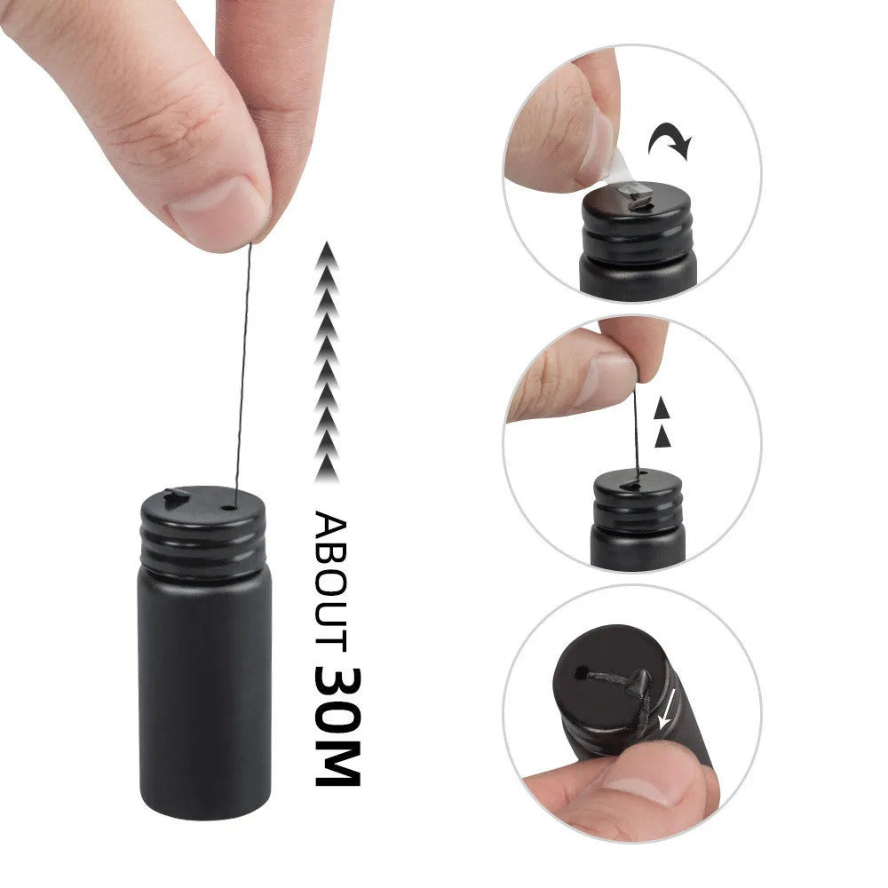 Fio de Mapeamento para Microblading de 30m - Preto/Branco, Fio de Marcador para Sobrancelhas Pré-Tatuado, Mapeamento PMU (Microblading).