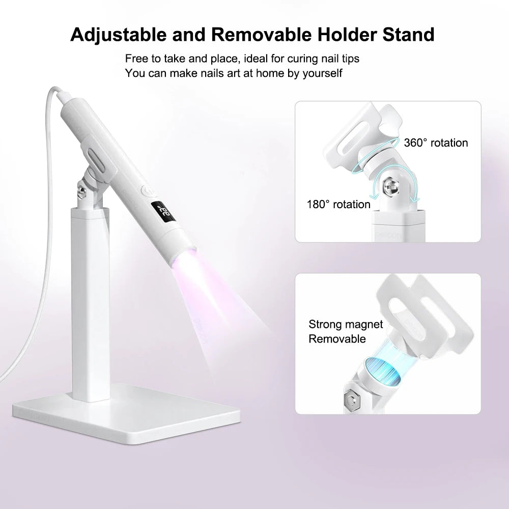 Lâmpada UV LED para Unhas, Mini Lâmpada UV para Manicure, Secadora de Unhas Portátil, Lâmpada de Suporte Profissional, Luz de Secagem Ultravioleta Mini para Unhas