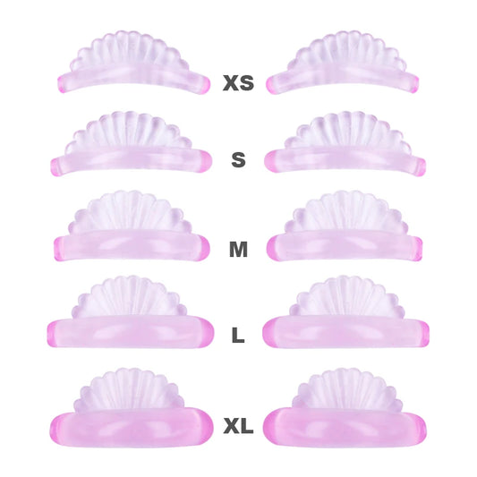 5 Pares de Almofadas de Silicone para Levantamento de Cílios – 5 Tamanhos, Perm de Cílios 3D, Curvador de Olhos, Patches, Ferramentas Aplicadoras, Acessórios para Extensão de Cílios