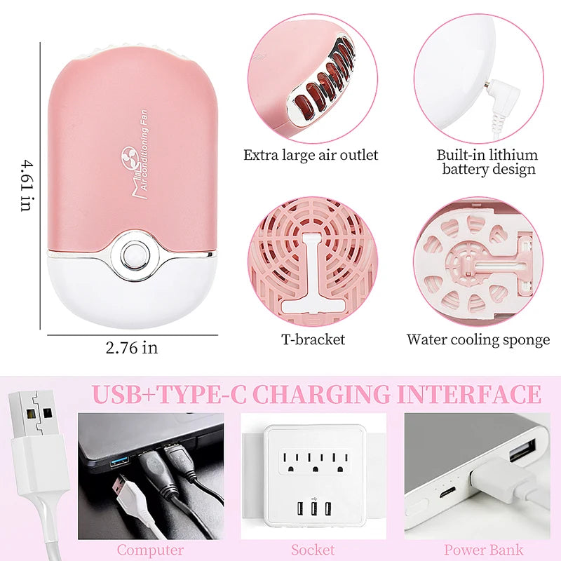 Mini Ventilador de Cílios com Carregamento USB original