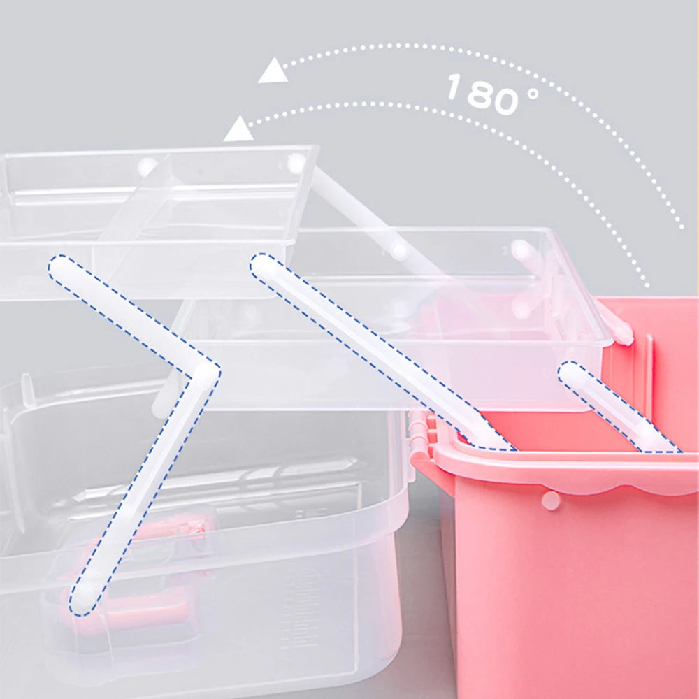 Mala Organizadora para Acessórios de Arte em Diamante, Kit de Canetas para Pintura, Caixa de Pérolas Kawaii, Ferramentas DIY, Bolsas de Armazenamento para Pintura, Contêiner, Bandeja**