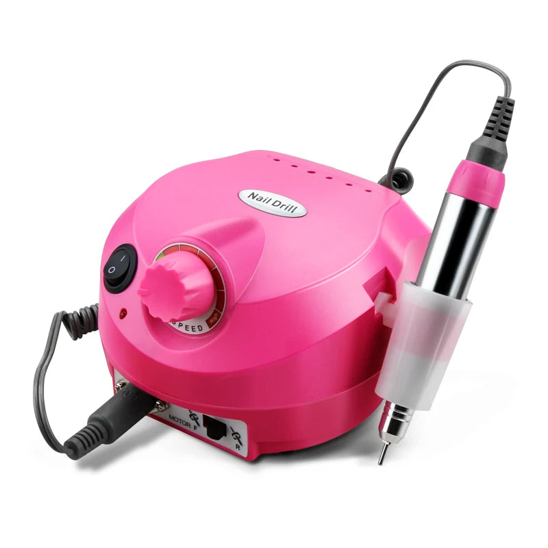 Broca de Unha Elétrica 35000RPM Máquina de Manicure Profissional Conjunto de Lixadeira de Unha, Broca de Unha Portátil, Equipamento de Polimento para Salão de Unhas