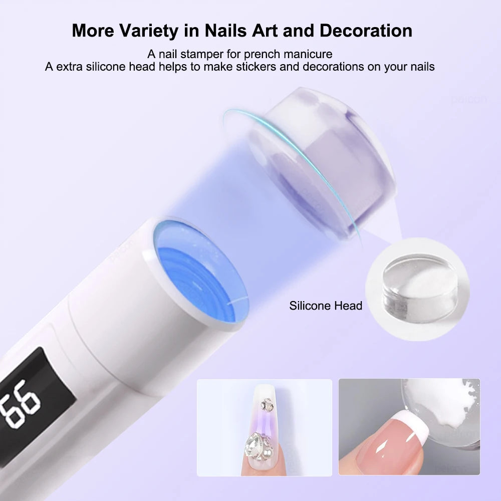 Lâmpada UV LED para Unhas, Mini Lâmpada UV para Manicure, Secadora de Unhas Portátil, Lâmpada de Suporte Profissional, Luz de Secagem Ultravioleta Mini para Unhas