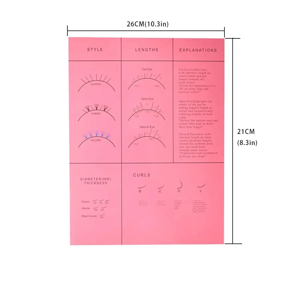 Mapa de Cílios para Iniciantes, Gráfico de Cílios Esvoaçantes, Esponges para Formato dos Olhos, Reutilizáveis, Prática de Extensão de Cílios, Mapeamento de Cílios, Maquiagem