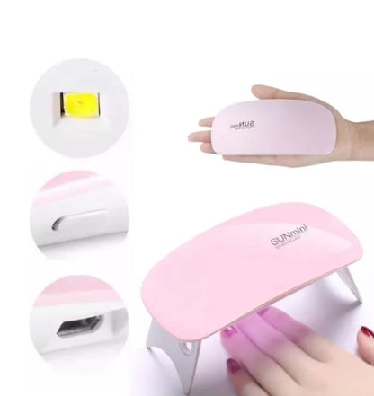 Mini Cabine Secadora De Esmalte Unhas Uvled Nail Acrigel 1 U
