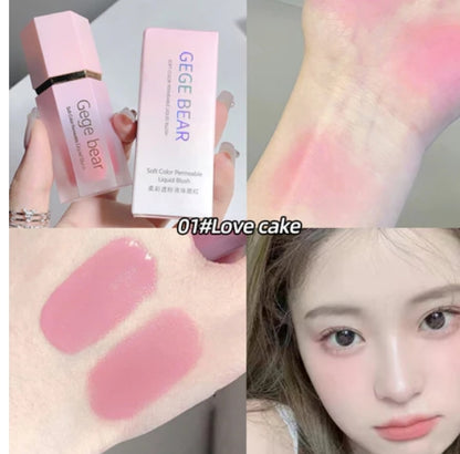 Creme Blush Líquido 6 Cores Veludo Liso Mate Rosa