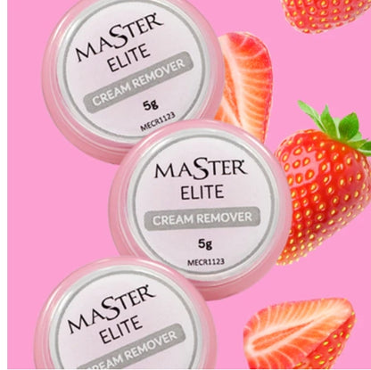 Removedor De Extensão De Cílios Master Elite Cream Remover de Morango