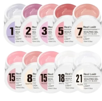 Gel Real Love Linha Light Sculping 15ml ESCOLHA A COR