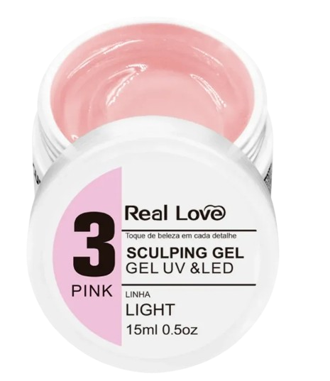 Gel Real Love Linha Light Sculping 15ml ESCOLHA A COR