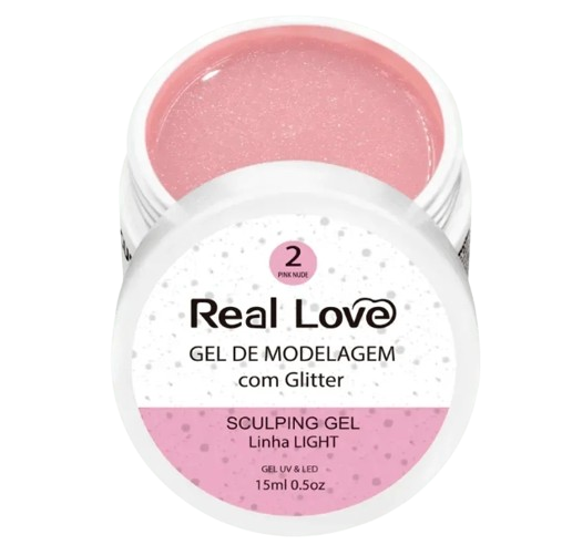 Real Love Gel com Glitter -15ml