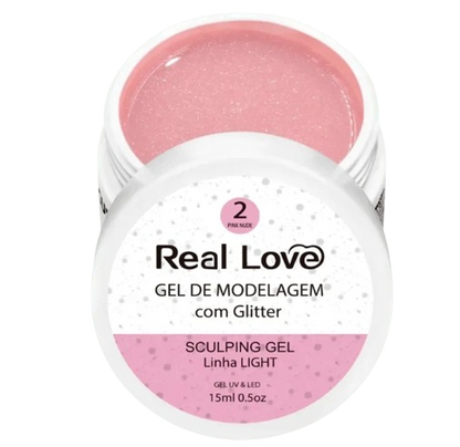 Real Love Gel com Glitter -15ml