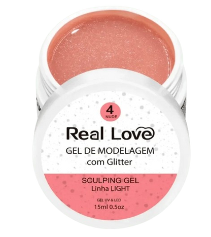 Real Love Gel com Glitter -15ml
