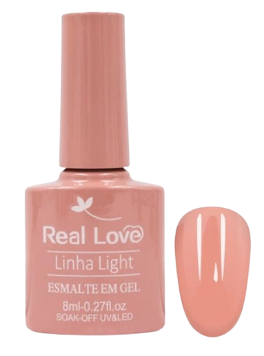 Esmalte Em Gel Uv/led Soak-Off Real Love Linha Light - 8ML