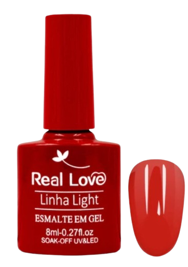 Esmalte Em Gel Uv/led Soak-Off Real Love Linha Light - 8ML