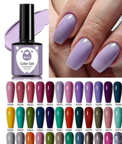 Esmalte Gel XEIJAYI, Cor Preta, UV/LED, ESCOLHA A COR