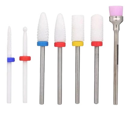 Kit De Brocas De Unhas De Cerâmica 7pc
