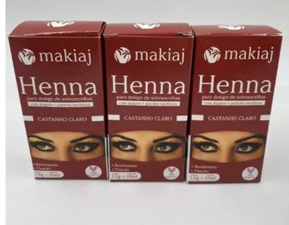 Henna Para Desing De Sobrancelhas Makiaj