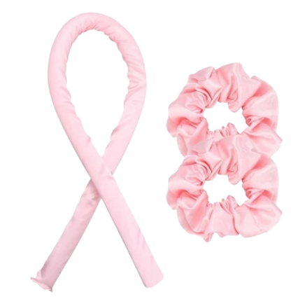 Modelador Curling Rod Cetim Sem Calor + 2 Scrunchies