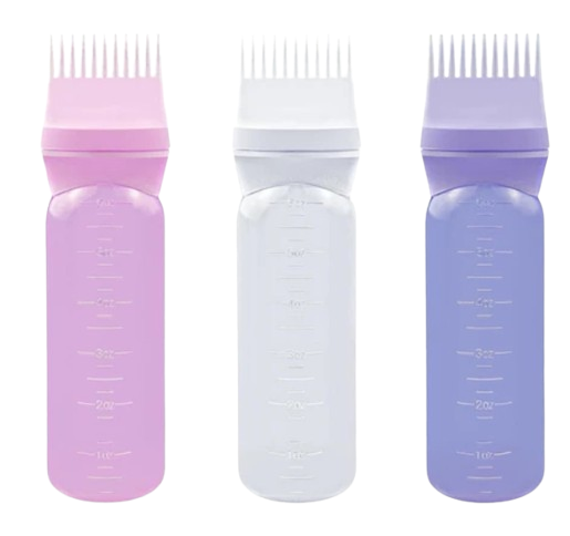 Pente Frasco Aplicador De Tinta De Cabelo Com Pente De Dentes
