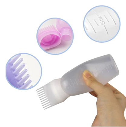 Pente Frasco Aplicador De Tinta De Cabelo Com Pente De Dentes
