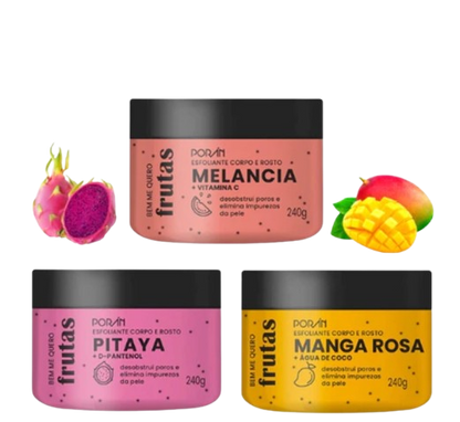 Esfoliante Corpo E Rosto Frutas Porán 240G