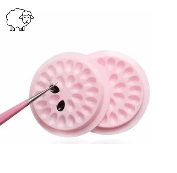 100 Alongamento Cílios Paleta Flor Para Cola Tufos Rosa