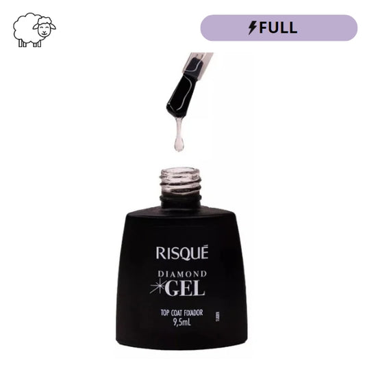Risqué Diamond Gel esmalte unhas top coat 9.5mL