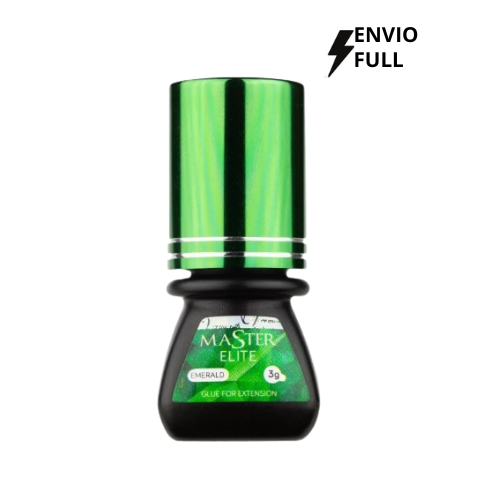Master Elite cola emerald para alongamento e extensão de cílios fio a fio 3ml com anvisa cor preto