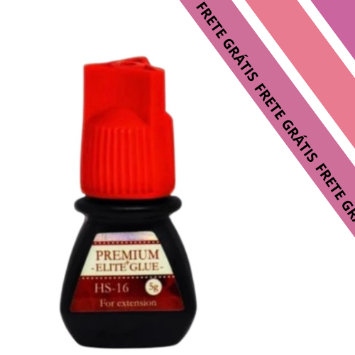 Cola Elite Hs16 3ml Alongamento Cílios Premium Black Glue