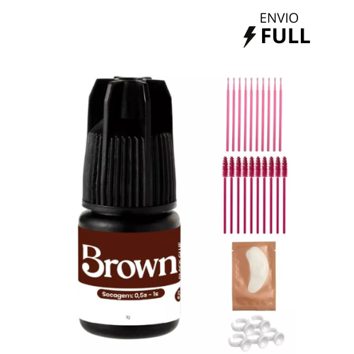Cola Adesivo Brown Beautify Pro 3g Para Alongamento Cílios